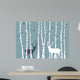 Birch Trees with Deer