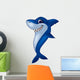 Smiling Shark Cartoon Wall Decal