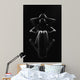 Contours Female Body Dark Wall Mural