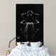 Contours Female Body Dark Wall Mural
