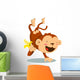 Chimpanzee Banana Wall Decal