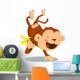 Chimpanzee Banana Wall Decal