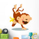 Chimpanzee Banana Wall Decal
