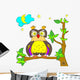 Owl Color Page Wall Mural