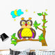 Owl Color Page Wall Mural