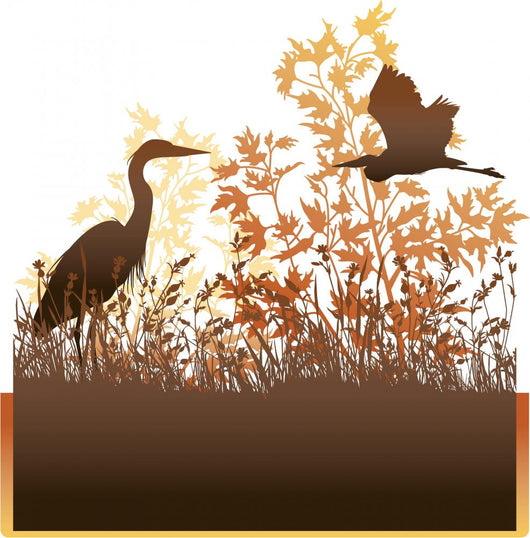 Wildlife Vector Label Wall Mural