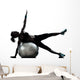 Woman Exercising Fitness Ball
