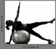 Woman Exercising Fitness Ball