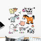 Barnyard Farm Animals Wall Decal Sticker Set