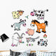 Barnyard Farm Animals Wall Decal Sticker Set