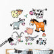 Barnyard Farm Animals Wall Decal Sticker Set