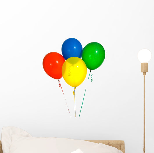 Primary Colored Balloons Wall Decal