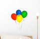 Primary Colored Balloons Wall Decal