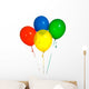 Primary Colored Balloons Wall Decal