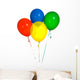 Primary Colored Balloons Wall Decal