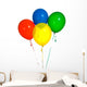 Primary Colored Balloons Wall Decal