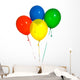 Primary Colored Balloons Wall Decal