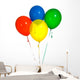 Primary Colored Balloons Wall Decal