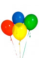 Primary Colored Balloons Wall Decal