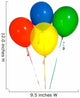 Primary Colored Balloons Wall Decal