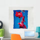 Red Flower With Border Wall Mural