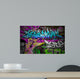 Graffiti wall urban art background Wall Mural