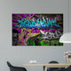 Graffiti wall urban art background Wall Mural