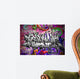 Graffiti vector art. Urban wall with spray paint Wall Mural