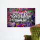 Graffiti vector art. Urban wall with spray paint Wall Mural