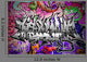 Graffiti vector art. Urban wall with spray paint Wall Mural