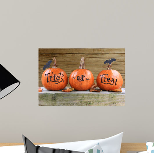 Trick or treat pumpkins Wall Mural