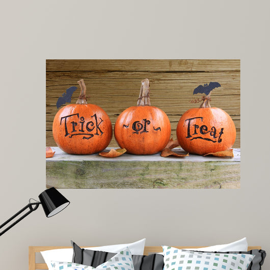 Trick or treat pumpkins Wall Mural
