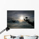 Silhouette Skydivers Wall Mural
