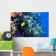 Coral and Fish Red Wall Mural
