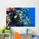 Coral and Fish Red Wall Mural