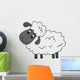 Cartoon sheep. Vector illustration Wall Decal