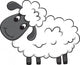 Cartoon sheep. Vector illustration Wall Decal