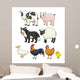 Cartoon Animal Farm Wall Decal
