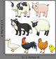 Cartoon Animal Farm Wall Decal