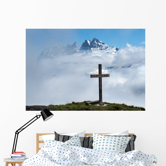 Wooden Cross Clouds