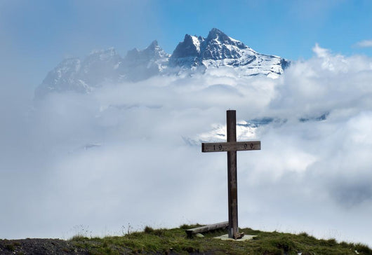 Wooden Cross Clouds