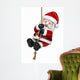 Hanging Santa Claus Wall Decal