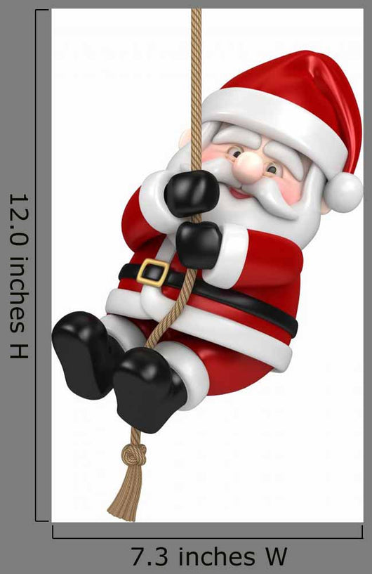 Hanging Santa Claus Wall Decal