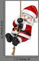 Hanging Santa Claus Wall Decal
