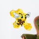 Cartoon bee with honeycomb Wall Decal