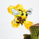 Cartoon bee with honeycomb Wall Decal