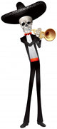 Day of the Dead Mariachi Trumpeter Skeleton Wall Decal
