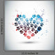 Abstract Bright Love Paws