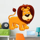 Illustration of Lion Vector Wall Decal