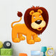 Illustration of Lion Vector Wall Decal